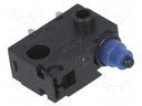 Microswitch SNAP ACTION; SPST-NO; 0.1A/30VDC; Rcont max: 100mΩ