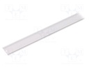 Profiles for LED modules; surface; white; L: 1m; aluminium