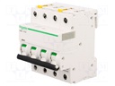 Circuit breaker; 400VAC; Inom: 10A; Poles: 4; DIN; Charact: B; 6kA