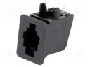 Socket; RJ9; PIN: 4; Cat: 3; Layout: 4p4c; THT; on PCBs; 17.4mm