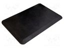 Anti fatigue mat; Width: 0.5m; L: 0.8m; Mat: polyurethane; Thk: 16mm