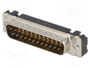 D-Sub; PIN: 25; socket; male; straight; THT; UNC4-40