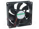 Fan: DC; axial; 24VDC; 92x92x25mm; 109.85m3/h; 41.6dBA; Vapo; 24AWG