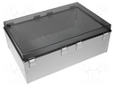Enclosure: wall mounting; X: 600mm; Y: 400mm; Z: 220mm; CAB; grey