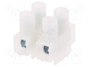 Terminal block; screw terminal; ways: 2; 0.5÷10mm2; terminals: 4