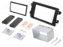 Radio mounting frame; Fiat; 2 DIN; black