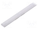 Profiles for LED modules; white; surface; white; L: 1m; aluminium