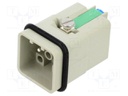 Han Q 12/0 MALE W. SCREW F. IP65/67