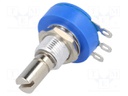 Potentiometer: shaft; 100Ω; 2W; ±10%; 6.35mm; linear; Shaft: smooth