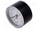 Manometer; Working pressure: 0÷16bar; 40mm; Enclos.mat: plastic