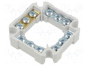 Screw terminals; X: 56mm; Z: 56mm; polypropylene PP; grey; -25÷60°C