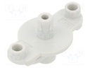 DIN rail mounting bracket; cases; 17x30x16.5mm; Body: grey; 2pcs.