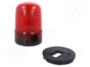Signaller: lighting-sound; red; SL10; 10÷30VDC; Light source: LED