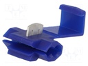 Quick splice; IDC; 1.25÷2.5mm2; 18AWG÷14AWG; for cable; blue; 90°C