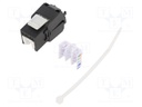 Socket; RJ45; PIN: 8; Cat: 6a; shielded,Keystone,PoE; Layout: 8p8c