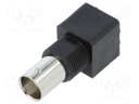 BNC Ins R/A PCB Skt 75Ohm Black