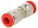 Push-in fitting; straight,inline splice; -0.99÷20bar; 6mm