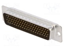 D-Sub HD; PIN: 78; plug; male; turned contacts; soldering; black