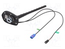 Antenna; car top; 0.2m; AM,FM,GPS; with amplifier; 0.45m