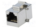 Coupler; Variosub; PIN: 8; Cat: 5e; shielded; Layout: 8p8c