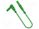 Test lead; 20A; banana plug 4mm,angular banana plug 4mm; Len: 2m