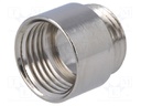 Thread adapter; Int.thread: M16; Ext.thread: PG9; brass; nickel