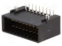 Pin Header, Wire-to-Board, 3.81 mm, 2 Rows, 16 Contacts, Through Hole Right Angle