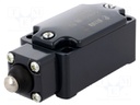 Limit switch; rubber seal,pin plunger Ø10mm; NO + NC; 10A; IP67