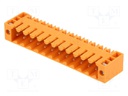 Pluggable terminal block; 3.5mm; ways: 12; straight; socket; male