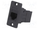 Coupler; SLIMS; Cat: 3; Layout: 6p4c; RJ11 socket,both sides; 29mm