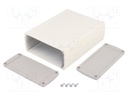 Enclosure: multipurpose; with panel; TEKAL; X: 106mm; Y: 145mm; grey