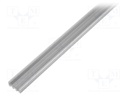 Profiles for LED modules; transparent; surface; L: 2m; aluminium