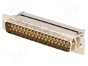 D-Sub; PIN: 37; plug; male; IDC; for ribbon cable; gold-plated