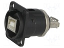 Adapter; USB A socket-back,USB B socket-front; EH; USB 2.0