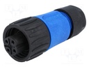 Connector: circular; plug; PIN: 4; female; screw terminal; 400V; 16A