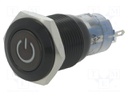 Switch: vandal resistant; Pos: 2; SPDT; 0.5A/220VAC; 1A/24VDC; IP40