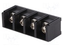 PCB terminal block; straight; 16mm; ways: 4; on PCBs; 6mm2; tinned