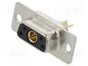 Special D-Sub; PIN: 5(1+4); plug; female; for cable; soldering