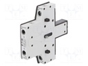 Auxiliary contacts; Leads: screw terminals; Mounting: side