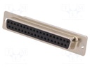 D-Sub; PIN: 37; plug; female; w/o contacts