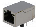 Socket; RJ45; PIN: 8; shielded,with LED; Layout: 8p8c; THT