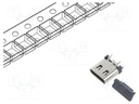 Connector: USB C; socket; SMT; PIN: 16; vertical; top board mount