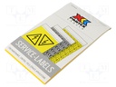 Safety sign; self-adhesive folie; W: 50mm; H: 50mm; yellow