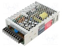 Power supply: switched-mode; modular; 80W; 5VDC; 8A; OUT: 3; 80%