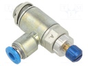 Throttle-check valve; Pressure: 0.2÷10bar; Temp: -10÷60°C; 4mm
