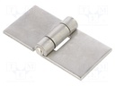 Hinge; Width: 80mm; stainless steel; H: 40mm