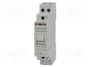 Relay: installation; bistable; NC + NO; Ucoil: 110VDC; 16A; IP20