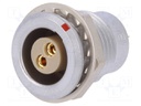 Connector: circular; Series: 1B; socket; female; soldering; PIN: 2