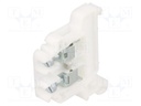 Splice terminal: rail; 0.5÷4mm2; ways: 1; terminals: 2; white; TS35