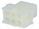 Plug/socket; wire-wire; male,female; Universal MATE-N-LOK; PIN: 6
